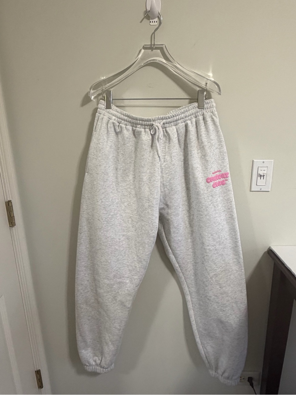 White Fox Boutique Comfort Club Heather Grey Sweatpants Size XL